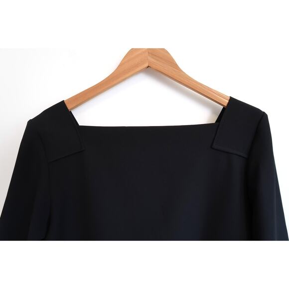 COP COPINE PARIS Sabik Square Neck Studded Crepe Top YOOX Garmentory 40 L $300 - Picture 10 of 15